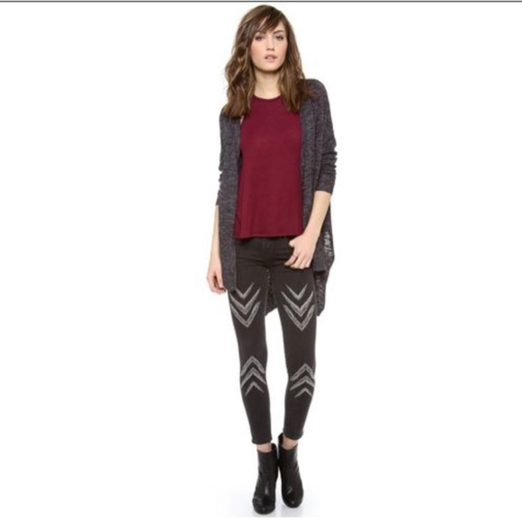 Free People Dotted Ikat chevron skinny Pants - Picture 6 of 11